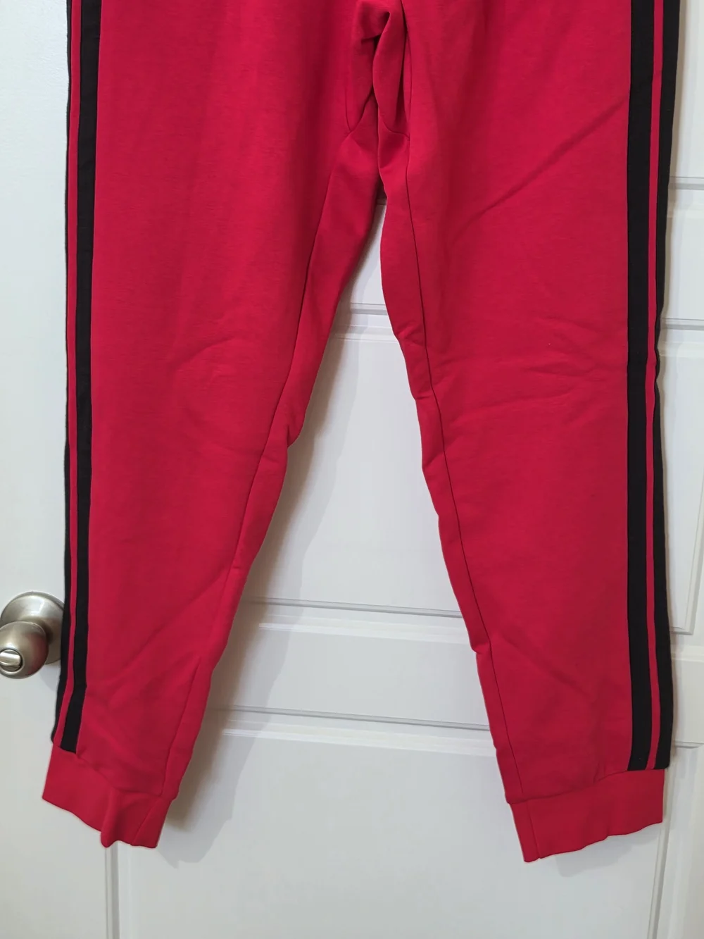 Men's Adidas 3 Stripe Fleece Track Pants Size Small JE6313 NWT